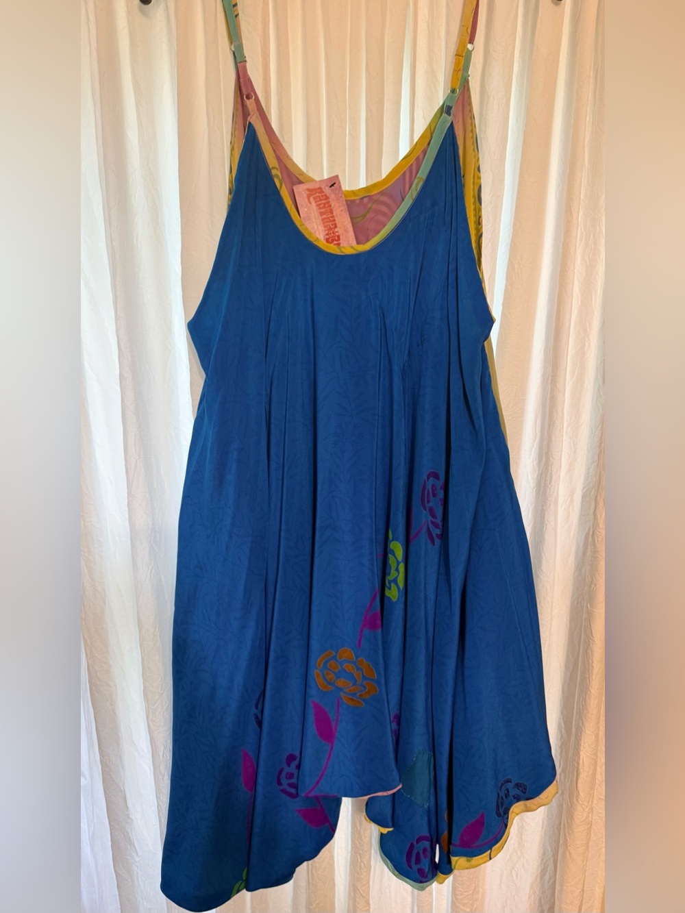 KANTHA BAE SILK Moonchild Mini Dress Reversible Free Size NWT - Picture 5 of 6